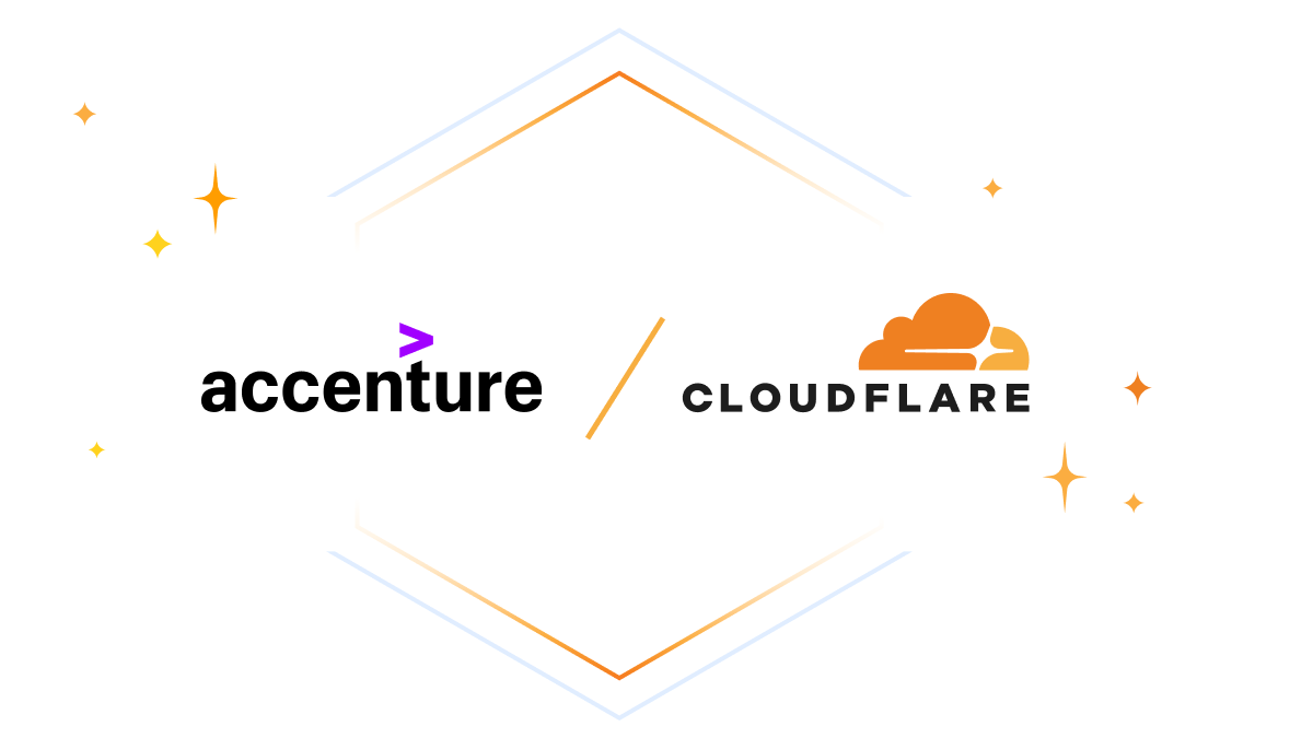 Cloudflare Accenture page - hero illustration